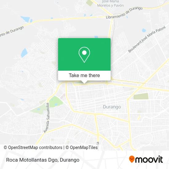 Roca Motollantas Dgo map