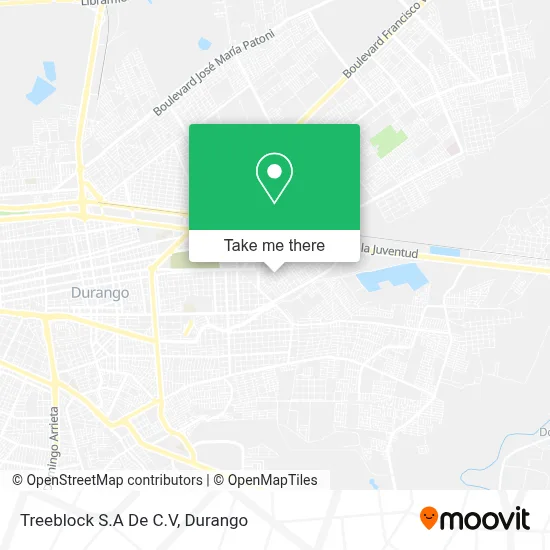 Treeblock S.A De C.V map