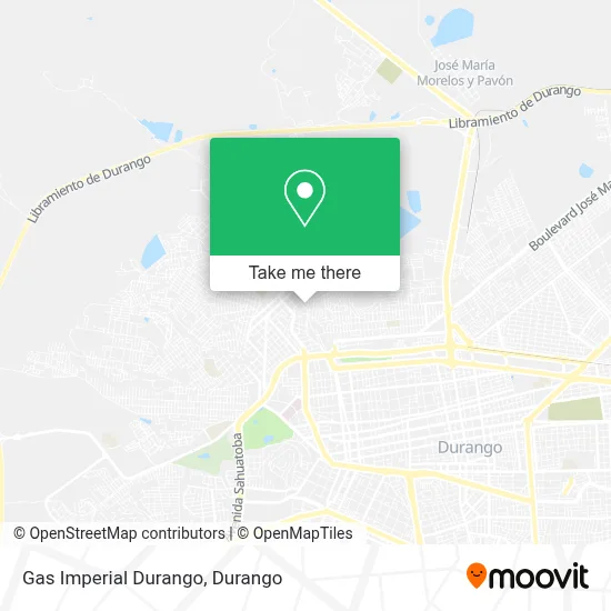 Gas Imperial Durango map