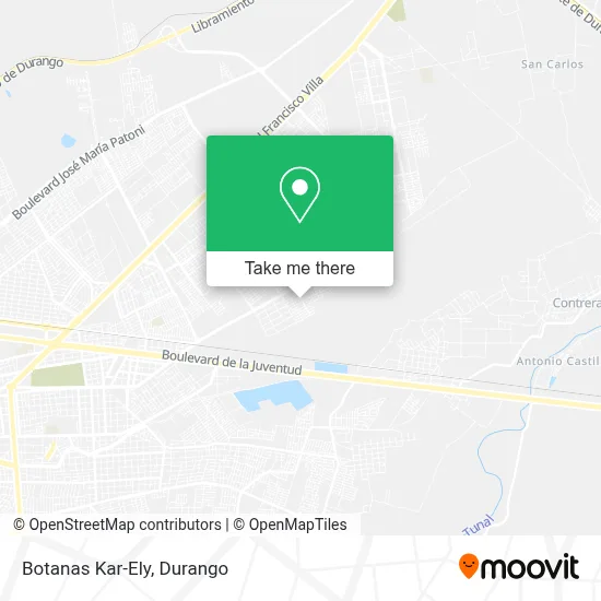 Botanas Kar-Ely map