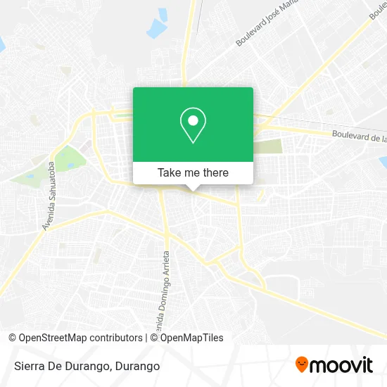 Sierra De Durango map