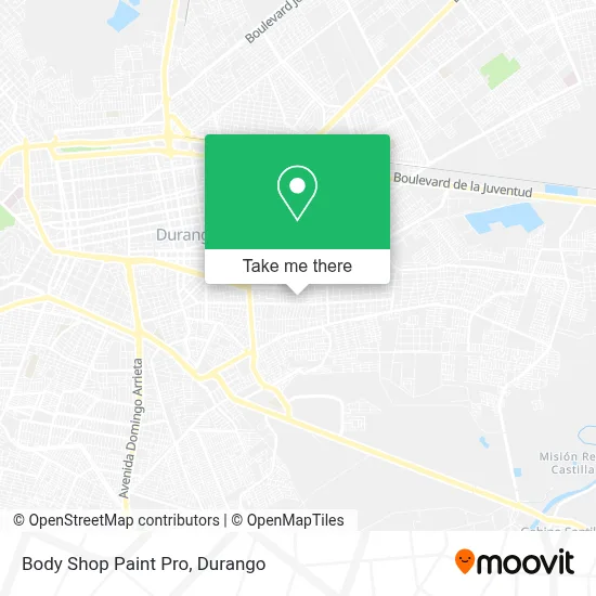 Body Shop Paint Pro map