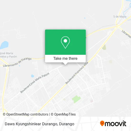 Daws Kyungshinlear Durango map