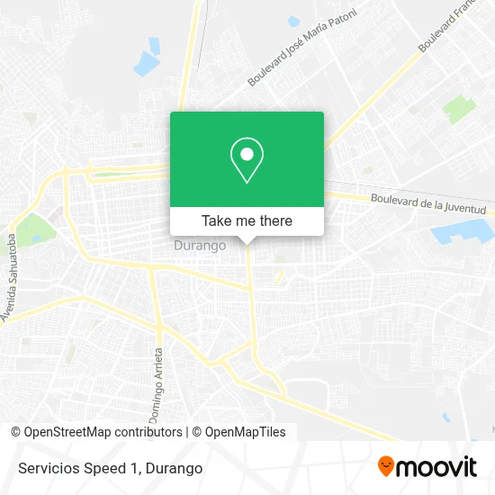 Servicios  Speed 1 map