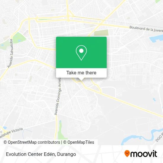 Evolution Center Edén map