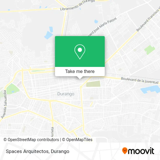 Spaces Arquitectos map