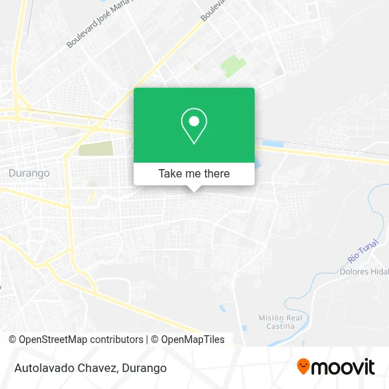 Autolavado Chavez map