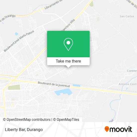 Liberty Bar map