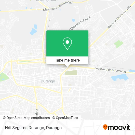 Hdi Seguros Durango map