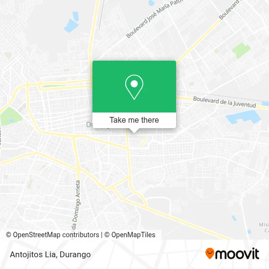 Antojitos Lia map