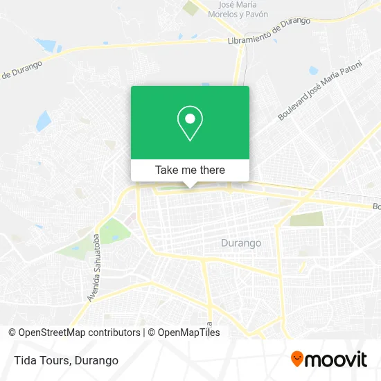 Tida Tours map