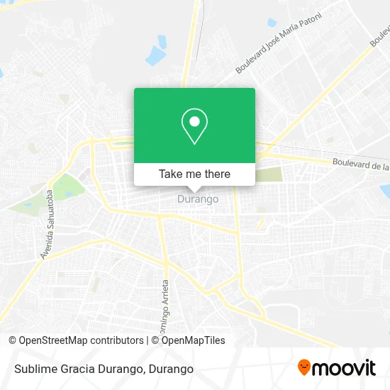 Sublime Gracia Durango map