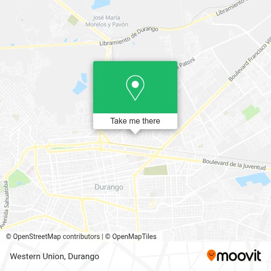 Western Union map