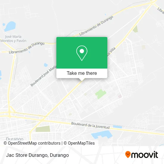 Jac Store Durango map