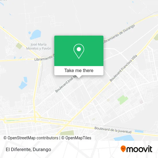 El Diferente map