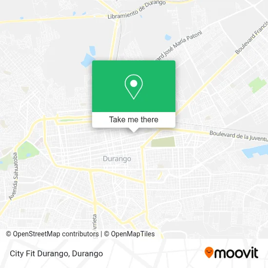 City Fit Durango map