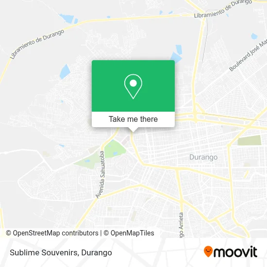 Sublime Souvenirs map
