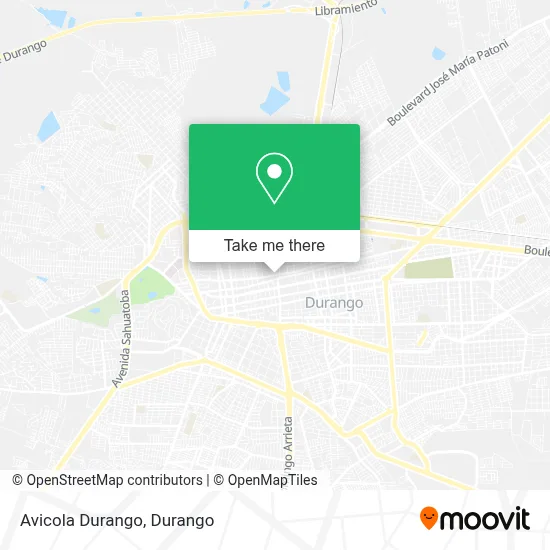 Avicola Durango map