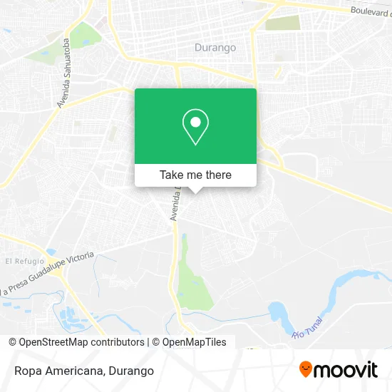 Ropa Americana map
