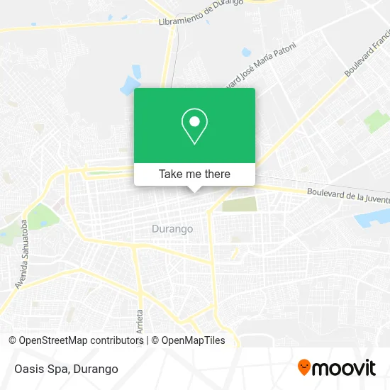 Oasis Spa map