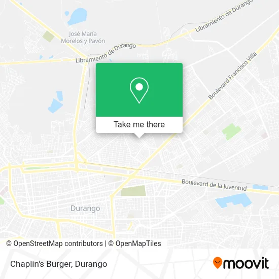 Chaplin's Burger map