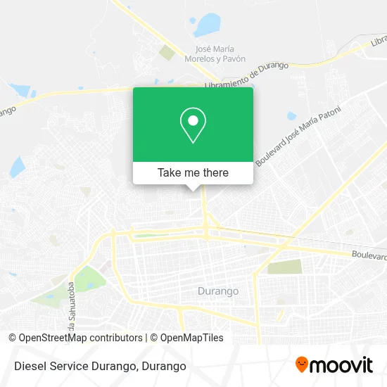 Diesel Service Durango map
