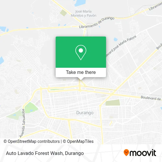 Auto Lavado Forest Wash map