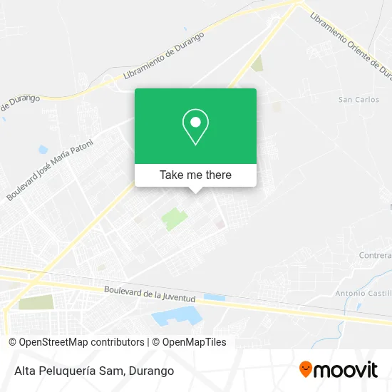 Alta Peluquería Sam map