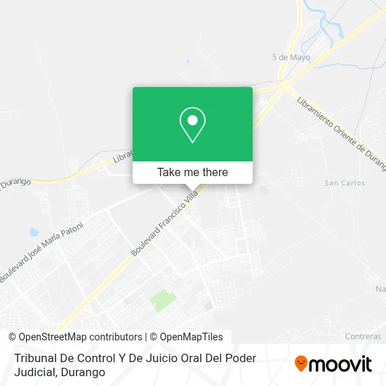 Tribunal De Control Y De Juicio Oral Del Poder Judicial map