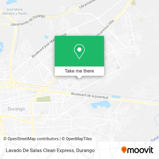 Lavado De Salas  Clean Express map