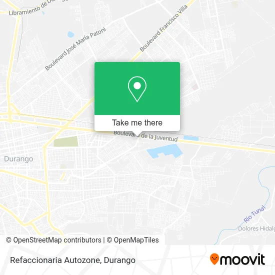 Refaccionaria Autozone map