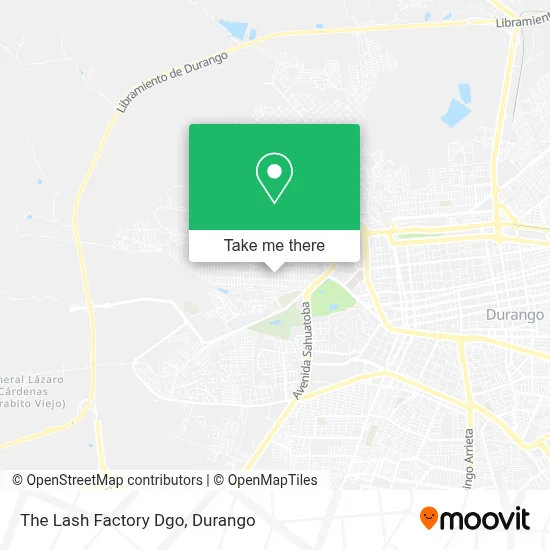 The Lash Factory Dgo map