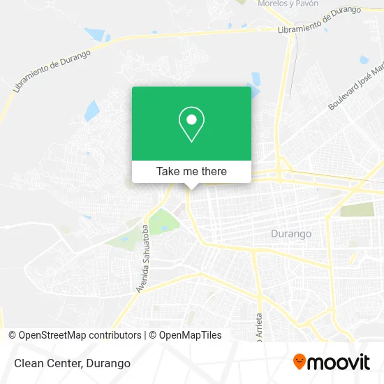 Clean Center map