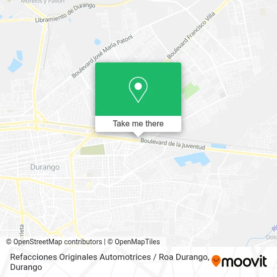 Refacciones Originales Automotrices / Roa Durango map