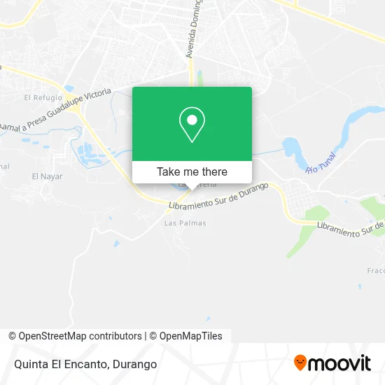 Quinta El Encanto map