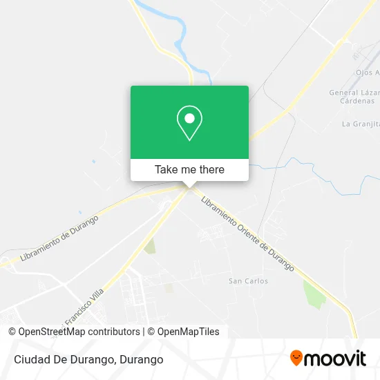 Ciudad De Durango map