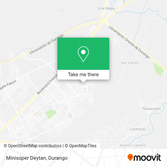 Minisúper Deytan map
