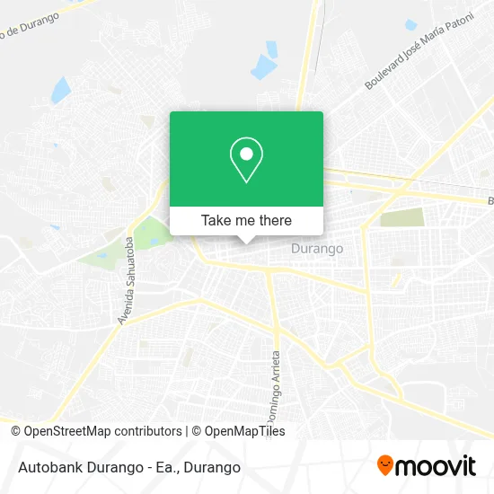 Autobank Durango - Ea. map
