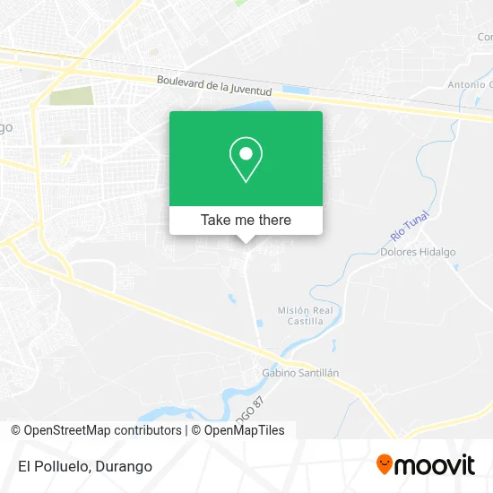 El Polluelo map