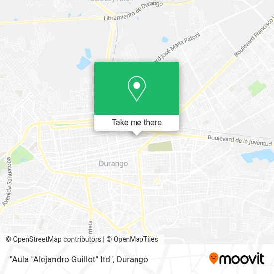 "Aula "Alejandro Guillot" Itd" map
