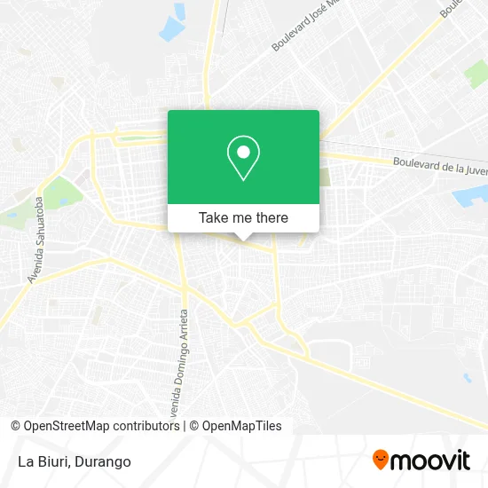 La Biuri map