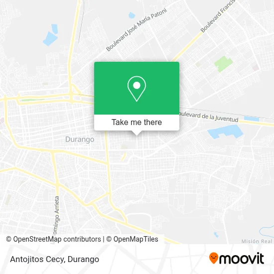 Antojitos Cecy map