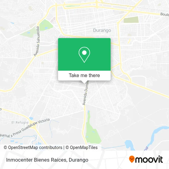Inmocenter Bienes Raíces map