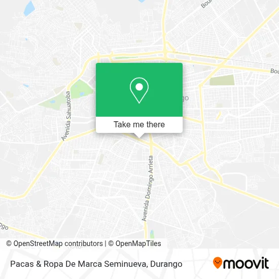 Pacas & Ropa De Marca Seminueva map