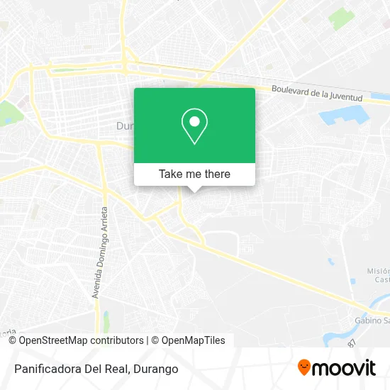 Panificadora Del Real map