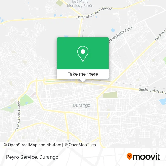 Peyro Service map