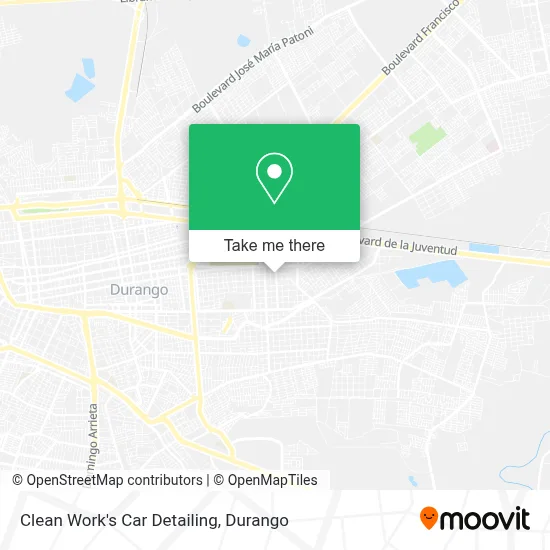 Clean Work's Car Detailing map