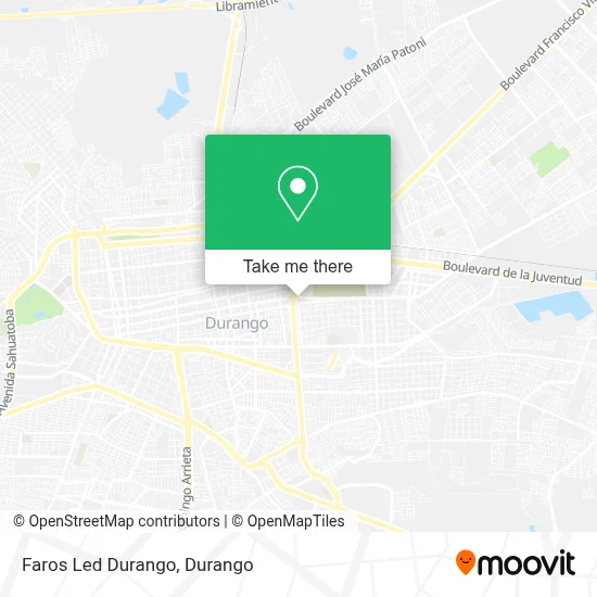 Faros Led Durango map