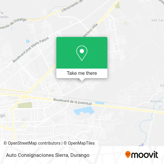 Auto Consignaciones Sierra map