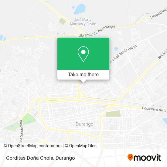 Gorditas Doña Chole map